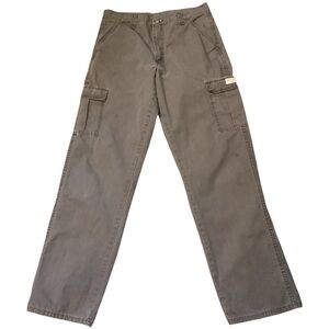Wrangler Men’s Rip Stop Cargo Work Pants Mushroom Brown Size 32x33